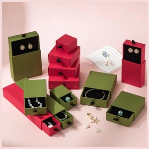 In Stock High-End Book Shaped Jewelry Packaging Gift <b>Box</b> with Drawer for Bracelet Earrings Pearl Necklace Ring <b>Storage</b> - Product Image 4