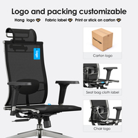 Nouvelle conception de chaise de bureau entièrement en mesh avec cadre métallique, chaises de direction ergonomiques confortables avec soutien lombaire, Sillas De Oficina