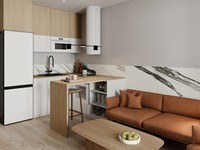 Conception d'aménagement intérieur d'appartements hôteliers professionnels, plan de conception 2D CAD, service de rendu 3D