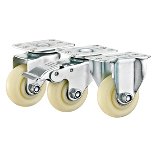 3 4 <span class=keywords><strong>5</strong></span> Zoll mittelschwere PP-Rad rollen Top Plate Typ Handwagen Rollen maschinen Industrie anlagen Wagen - Product Image 6