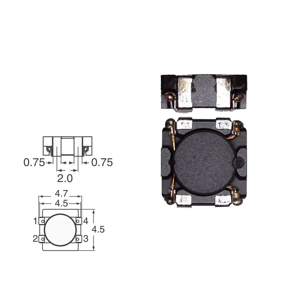 EMI4182MTTAG Bộ Lọc Cuộn Cảm Dạng Phổ Biến CMC 100MA 4LN SMD ESD Có Sẵn