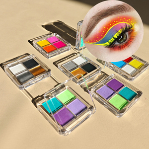 Paleta de Maquillaje Facial y de Ojos de Doble Uso, Sombra de Ojos con Brillo Perlado No Tóxica y Pintura Corporal para Maquillaje Diario y de Escenario - Product Image 3