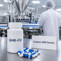 Capsules de peptides de cuivre GHK-Cu 120 mcg par capsule 90 unités Complément alimentaire OEM ODM