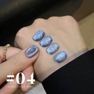 Nouveau Vernis à Ongles Magnétique Effet Œil de Chat Perles de Verre Bleues 2026 – Vernis à Ongles Cristal Bleu pour Ongles Bleus et Blancs - Product Image 5