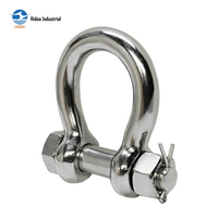 Manille d'arc en acier inoxydable HIDEA de qualité marine AISI 304 316 manille d'ancrage de boulon de sécurité américaine