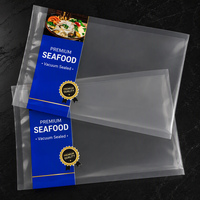 Sac sous vide transparent personnalisé en nylon PA PE, sachet sous vide thermoscellable de qualité alimentaire pour l'emballage des fruits de mer, de la viande et des aliments surgelés