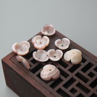 Offre Spéciale Perles de Coquillage Naturelles d'Eau Douce Teintes et Sculptées DIY, Différents Matériaux/Tailles/Couleurs au Choix 1555046