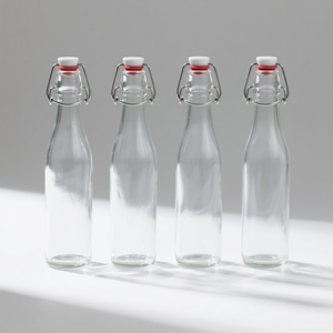 Vente en gros Vide Super Flint 750ml 1000ml Eau Vodka Rhum Spiritueux Vin <span class=keywords><strong>Tequila</strong></span> Gin Logo Personnalisé Jus Bouteille en Verre avec Bouchons - Product Image 1