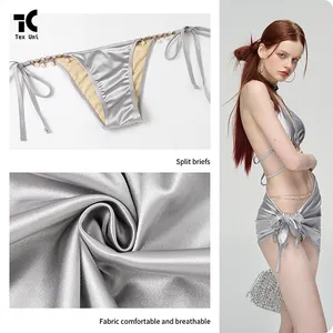 Hot 2024 New Fashion Bikini Trajes <span class=keywords><strong>de</strong></span> baño <span class=keywords><strong>de</strong></span> lujo Triángulo sensible a la luz Bikini Jewelry Falda Conjuntos Sweet Spicy Girl Beach Wear - Product Image 6