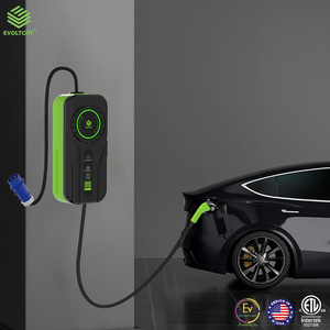 Loại 2 xách tay EV sạc 7kW 32A có thể điều chỉnh hiện tại AC wallbox nhà điện xe sạc cáp IP67 - Product Image 5