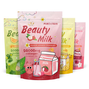 Güzellik Sütü Kolajen İçecek Tozu Poşet Glutatyon Hyaluronik Asit Beyazlatıcı Nemlendirici Güzellik Sütü Tozu Muz Aromalı - Product Image 3