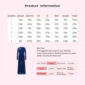 Traje de Danza Lírica Blanco para Niños de 6 a 16 Años, Body con Pantalones para Competencia, Uso Diario, Danza y Ejercicio - Product Image 6