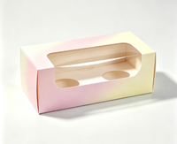 Scatola per Bicchieri di Carta Personalizzata con Finestra Trasparente, Confezione OEM, Logo Personalizzato, Dimensioni e Colori Personalizzabili, Scatola Regalo