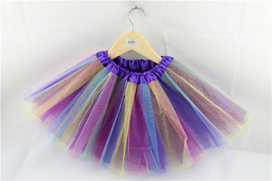 D'été <span class=keywords><strong>pas</strong></span> <span class=keywords><strong>cher</strong></span> 3 Couches <span class=keywords><strong>Tulle</strong></span> Rose Arc-En-Ciel Filles <span class=keywords><strong>TuTu</strong></span> Jupes <span class=keywords><strong>Pour</strong></span> 3-8 Ans - Product Image 4