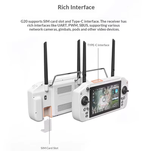 Télécommande Skydroid G20 pour drone, processeur 6 nm, double bande <span class=keywords><strong>2</strong></span>,4 GHz/5,8 GHz, écran HD 7 pouces, transmission d'image 30 km - Product Image 5