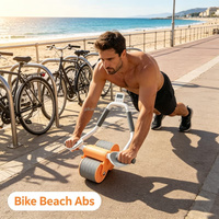 Rodillo Abdominal para Entrenamiento Muscular Diario en Casa, con Rebote Automático, para Hombres y Mujeres Adultos, Ejercicio para Reducir Grasa Abdominal y de Cintura