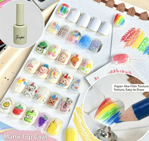 Nail art color lead frosted sealing layer <b>small</b> <b>bottle</b> scrubbing watercolor graffiti color lead sealing layer glue DIY nail - Product Image 2