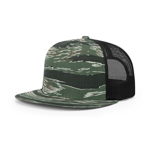 Hochwertige Wollmischung Vorne Nylon-Mesh Hinten Klassische Trucker-Kappe Flacher Schirm Richardson 511 Hüte Snapback-Kappe - Product Image 3