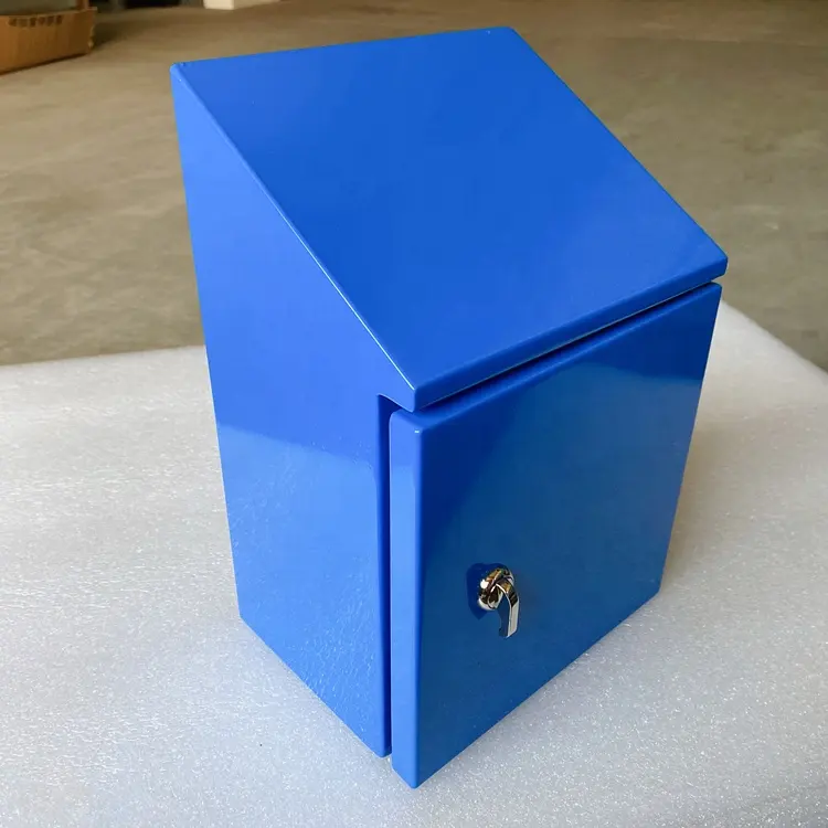 Kotak distribusi kedap air IP65 luar ruangan kustom OEM grosir kotak sambungan penutup berengsel