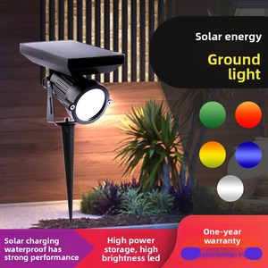 <span class=keywords><strong>Projecteur</strong></span> de sapin <span class=keywords><strong>solaire</strong></span> Cob intégré avec corps en aluminium IP65 6000K Abat-jour en verre à intensité variable pour application paysagère - Product Image 3