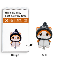 Llavero de Peluche Personalizado de Gato, Crea Tu Propio Peluche, Peluches Hechos a Medida con Logotipo