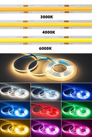 Großhandel Hochdichte DC 5V USB COB LED-Lichtleiste 320LEDs/m Flexibles TV-Hintergrundlicht Computer-Monitor Schreibtisch-Ambientelicht