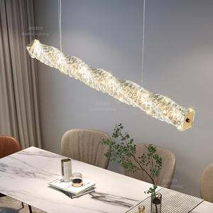 Lustre en cristal post-moderne de luxe à hauteur réglable pour restaurant, bar d'étude inspiré du <span class=keywords><strong>petit</strong></span> livre rouge - Product Image 1