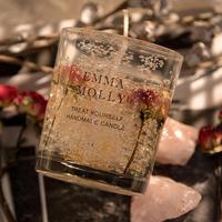 Meistverkaufte Luxuriöse Handgemachte Transparente Gelee-Säulenkerze mit Getrockneten Blumen für Hochzeit, Weihnachten, Neujahr, Heimdekoration - Aromatherapie