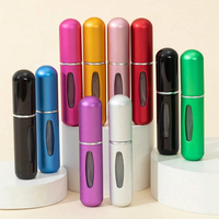 Mini bouteilles de parfum rechargeables portables de 5ml Chargement direct au fond pour les voyages en verre pour les cosmétiques