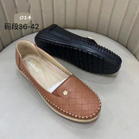 Populaire vente chaude dames chaussures plates chaussures de poupée décontractées pour femmes plat dames chaussures plates PU OEM Guangdong solide femmes filles TPR