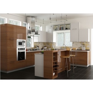 Factory OEM design Wooden kitchen vanity Kitchen Furniture Kitchen cabinet