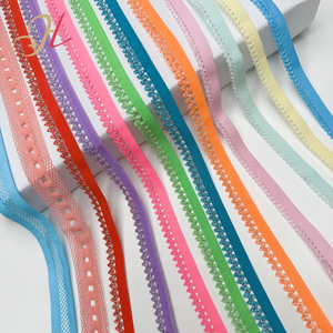 Bande <span class=keywords><strong>élastique</strong></span> en nylon avec dentelle pour la couture DIY de vêtements, idéale pour les bretelles de soutien-gorge et la lingerie - Product Image 2