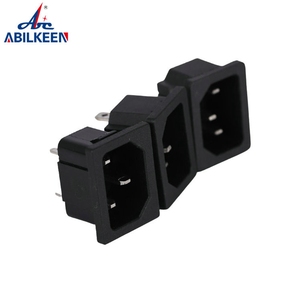 Convertidor de enchufe de toma de corriente CA de 3 pines negro con certificación CE adaptador de corriente CA - Product Image 2