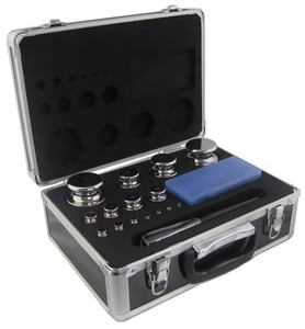 Ensemble de poids d'étalonnage en acier inoxydable non magnétique OIML Professional 316 comprend un laboratoire de classe E2 1mg-500g ensemble de poids d'essai - Product Image 4