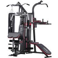 Station de musculation multifonctionnelle, 6 équipements d'entraînement du corps, de musculation à domicile