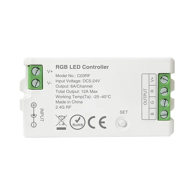 5 별 DC5V 24V RGBW RGB CCT 2.4Ghz RF 무선 LED 스마트 컨트롤러 스마트 홈 실내 옥외 조명