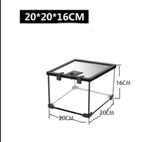 Reptiel Glas Terrarium Tank Amfibieën Habitat Kooi Full View Visueel Aantrekkelijk Sliding Scherm Top Voor Bebaarde Draken Hagedis - Product Image 6