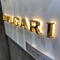 Enseigne lumineuse LED 3D personnalisée pour publicité extérieure/intérieure avec transformateur