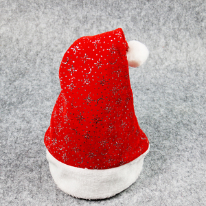 <span class=keywords><strong>Bonnet</strong></span> <span class=keywords><strong>de</strong></span> Noël imprimé <span class=keywords><strong>pailleté</strong></span> en flanelle scintillante avec poudre d'argent, style printemps - Product Image 6