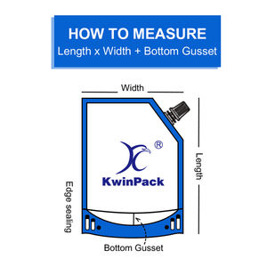 Sacchetto richiudibile con tappo trasparente facile vedere il contenuto a prova di perdite per olio di succo e <span class=keywords><strong>detergente</strong></span> - Product Image 4
