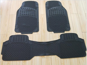 <span class=keywords><strong>Autoway</strong></span> Tapis de sol de voiture universels OEM, ensemble de 3 pièces, carrés, imperméables, durables, antidérapants, noirs, épaisseur 10 mm - Product Image 2