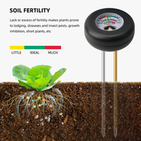 Nouveau sol PH-mètre métal double sonde Mode capteur d'humidité détecteur jardin plante fleur légumes sol fertilité analyseur