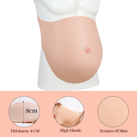 Faux Silicone ventre enceinte pour Crossdresser accessoire de film estomac enceinte Costume ventre enceinte modèle Silicone ventre artificiel