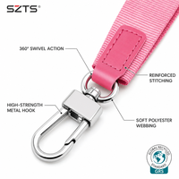 Porte-clés personnalisé avec impression, porte-monnaie, dragonne courte épaisse en nylon, porte-badge d'identification, cordon de poignet pour clés