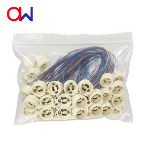 Factory price GU10 Lamp Holder Ceramic Base for Indoor LED Lighting Bulk Packaging GU10 Socket - Product Image 1