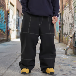 Meilleur prix Pantalons baggy personnalisés pour hommes Pantalons de survêtement pour hommes Pantalons baggy pour hommes Pantalons baggy de gangster Hip Hop W76 - Product Image 1