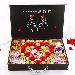 Nhà Máy Chuyên Nghiệp In Ấn Sang Trọng Logo Sô Cô La Lật Nắp Nam Châm Hộp Quà Tặng Bao Bì Hộp Nhà Sản Xuất - Product Image 6