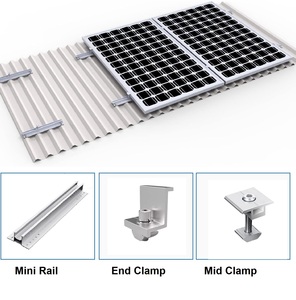 Chất lượng cao tùy chỉnh kích thước kim loại mái năng lượng mặt trời bảng điều khiển mái gắn kết hệ thống năng lượng mặt trời tự nhiên đường sắt nhôm - Product Image 4