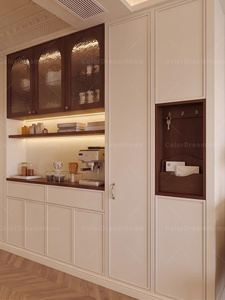 Service de personnalisation de la maison tout-en-un, solution minimaliste crème moderne, conception professionnelle en modélisation <span class=keywords><strong>3D</strong></span> - Product Image 3