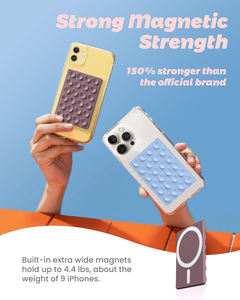 Support magnétique pour téléphone compatible avec les appareils détachables, fabriqué en silicone durable + matériau magnétique, support de tableau de bord, support de bureau - Product Image 3